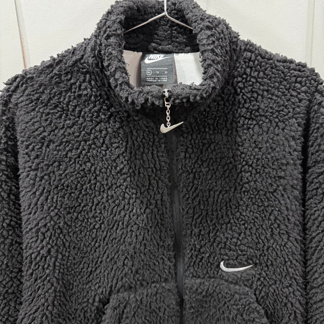 XL W 나이키 플리스 뽀글이 크롭 자켓 상품이미지3