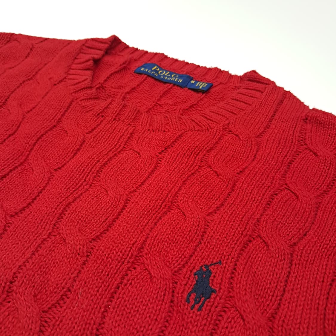 CL011 M 폴로 랄프로렌 100% 코튼 케이블 니트 상품이미지4