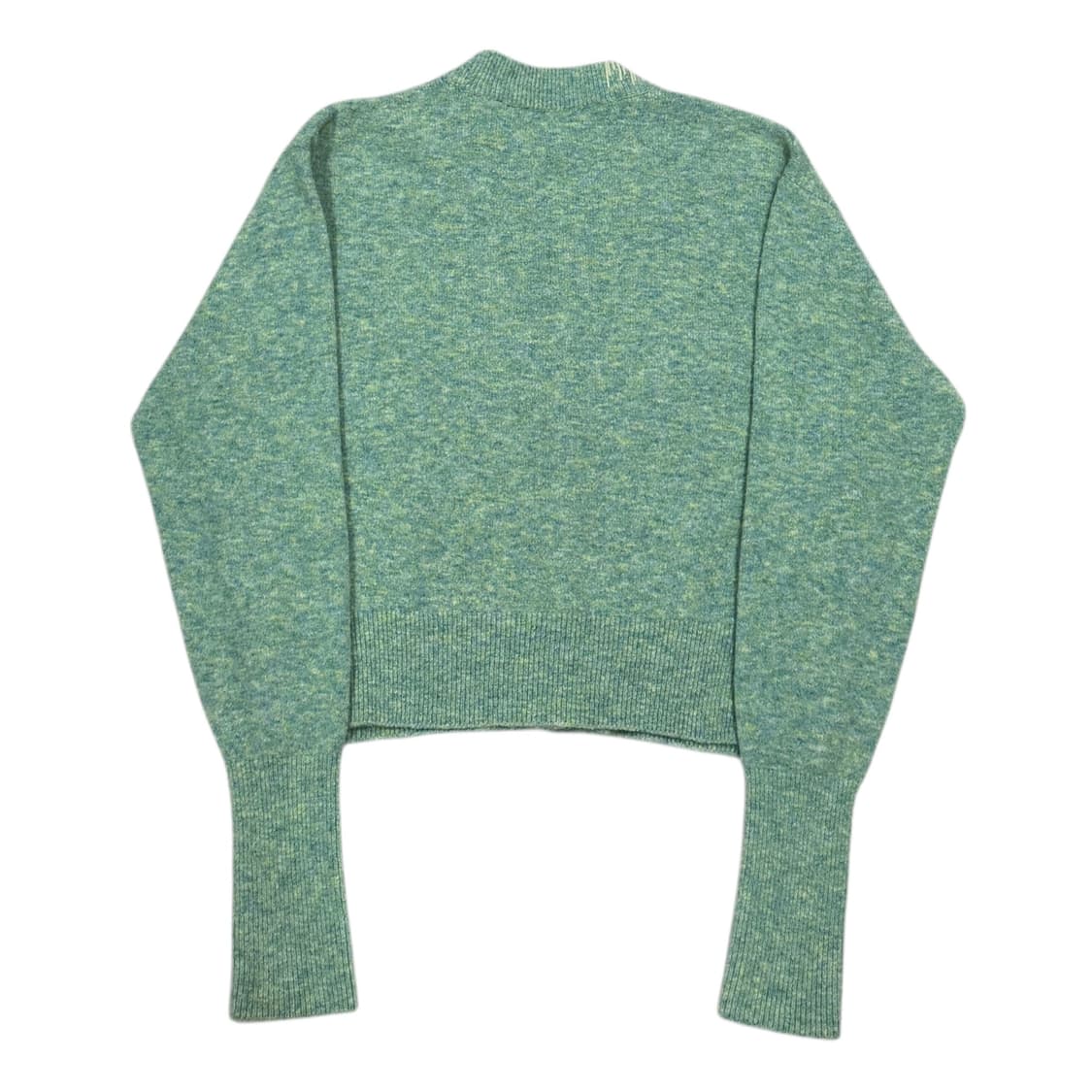 인사일런스 우먼 버튼 울 랩 가디건 피스타치오 멜란지 그린 S 상품이미지3