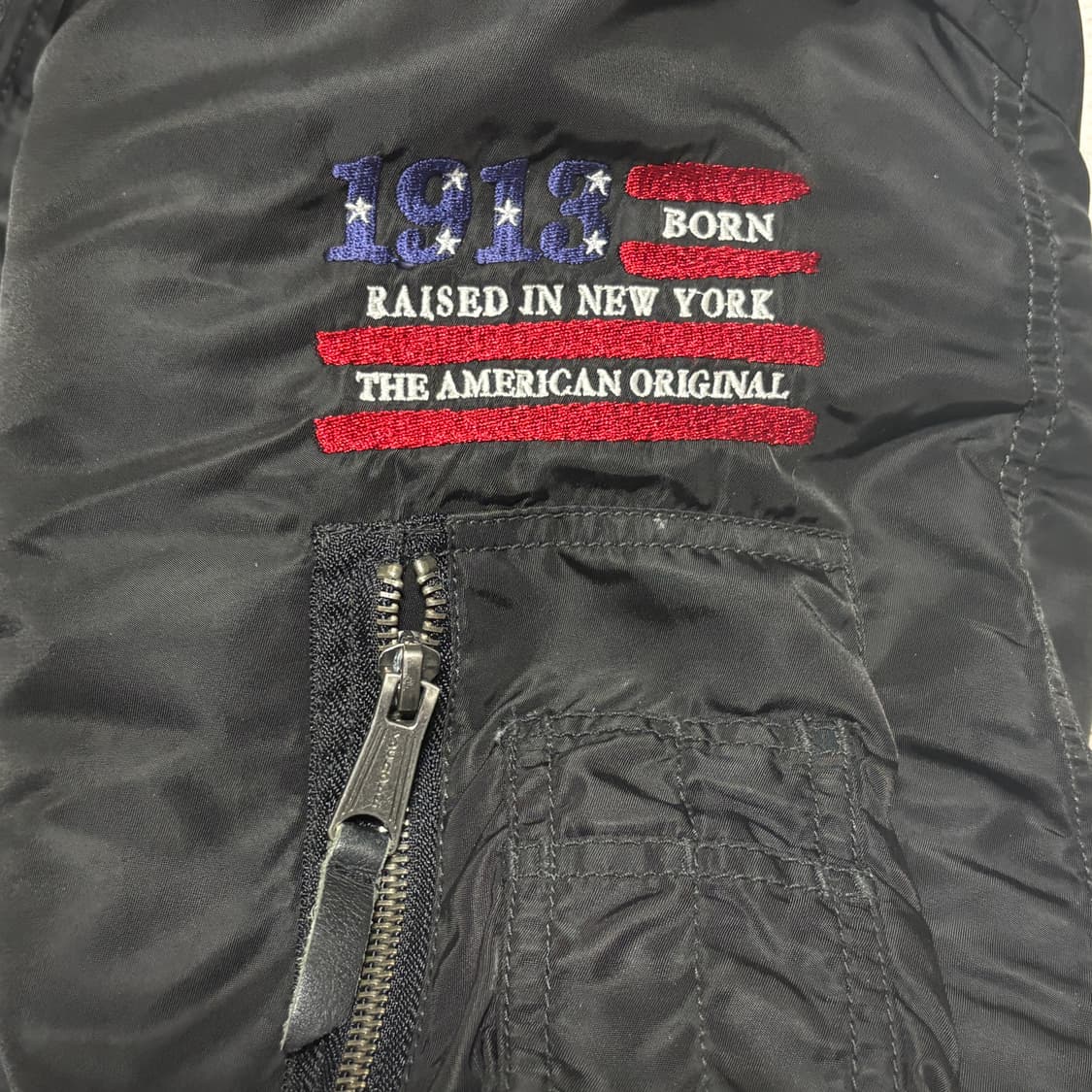 빈티지 schott ma-1 성조기 자수 항공점퍼 봄버자켓  상품이미지4