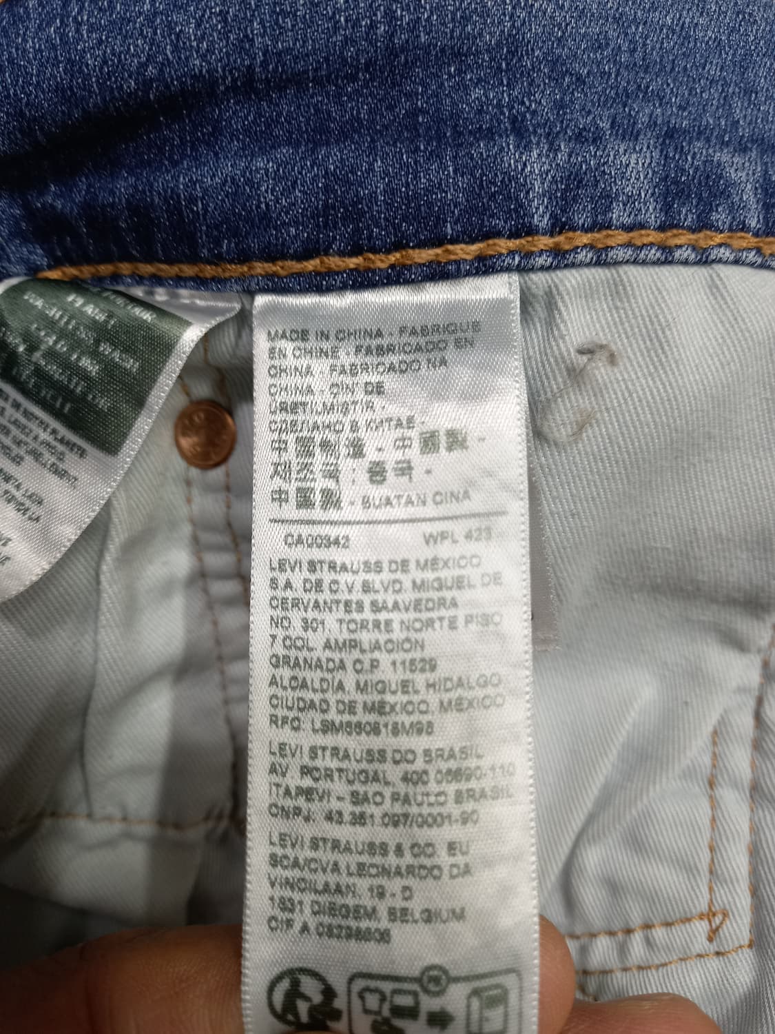 35 빅E 리바이스511 Premium 워싱 스판 슬림일자진 35-258 상품이미지8