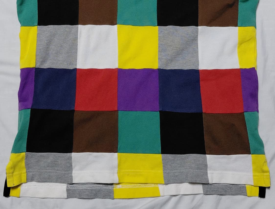 [M] 노스페이스 레트로 멀티 컬러 패치워크 폴로 셔츠 상품이미지4