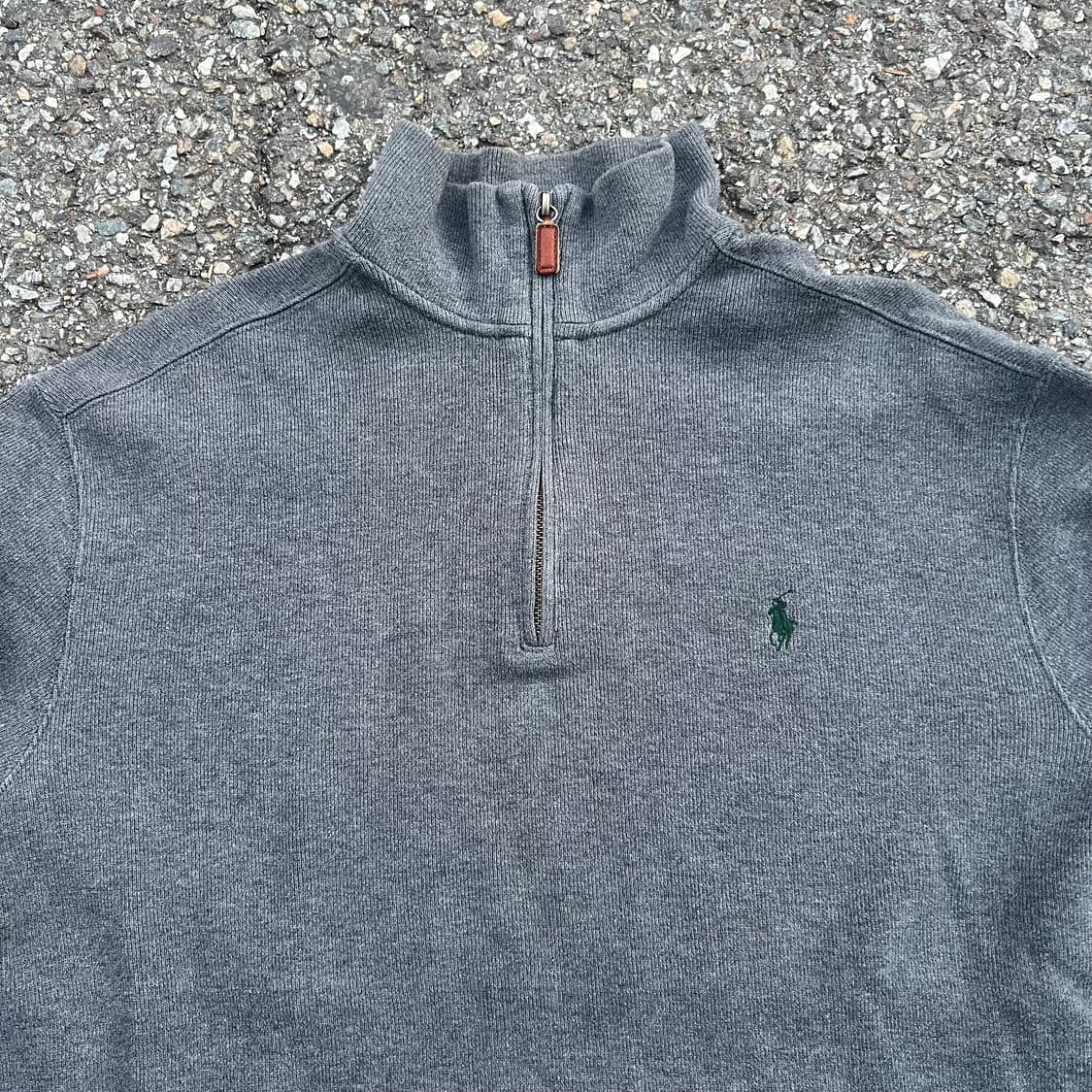 폴로 랄프로렌 하프집업 맨투맨 회색  상품이미지2