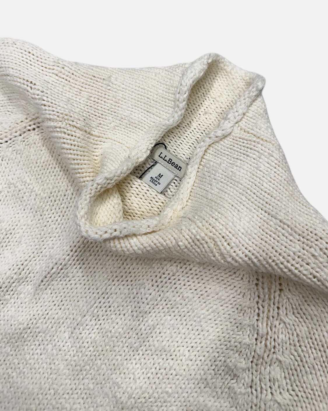 L.L.BEAN vintage texture ivory knit 상품이미지3