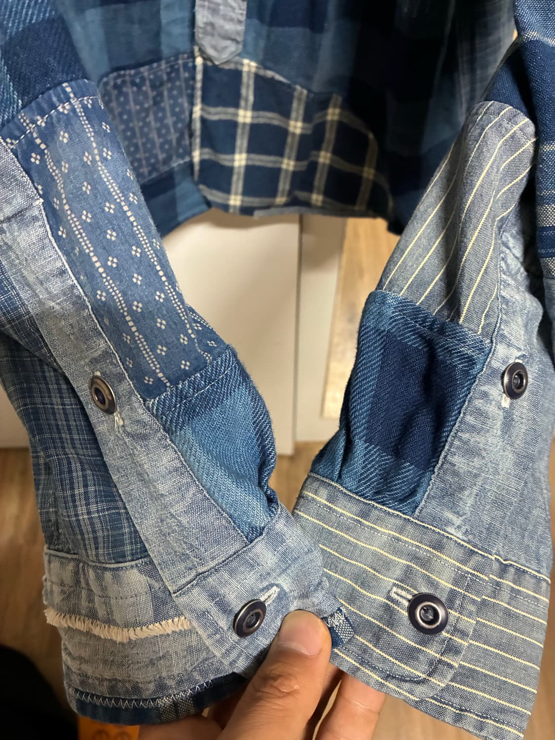 [새상품] 폴로랄프로렌 클래식핏 인디고 패치워크 워크셔츠 100/L 상품이미지7