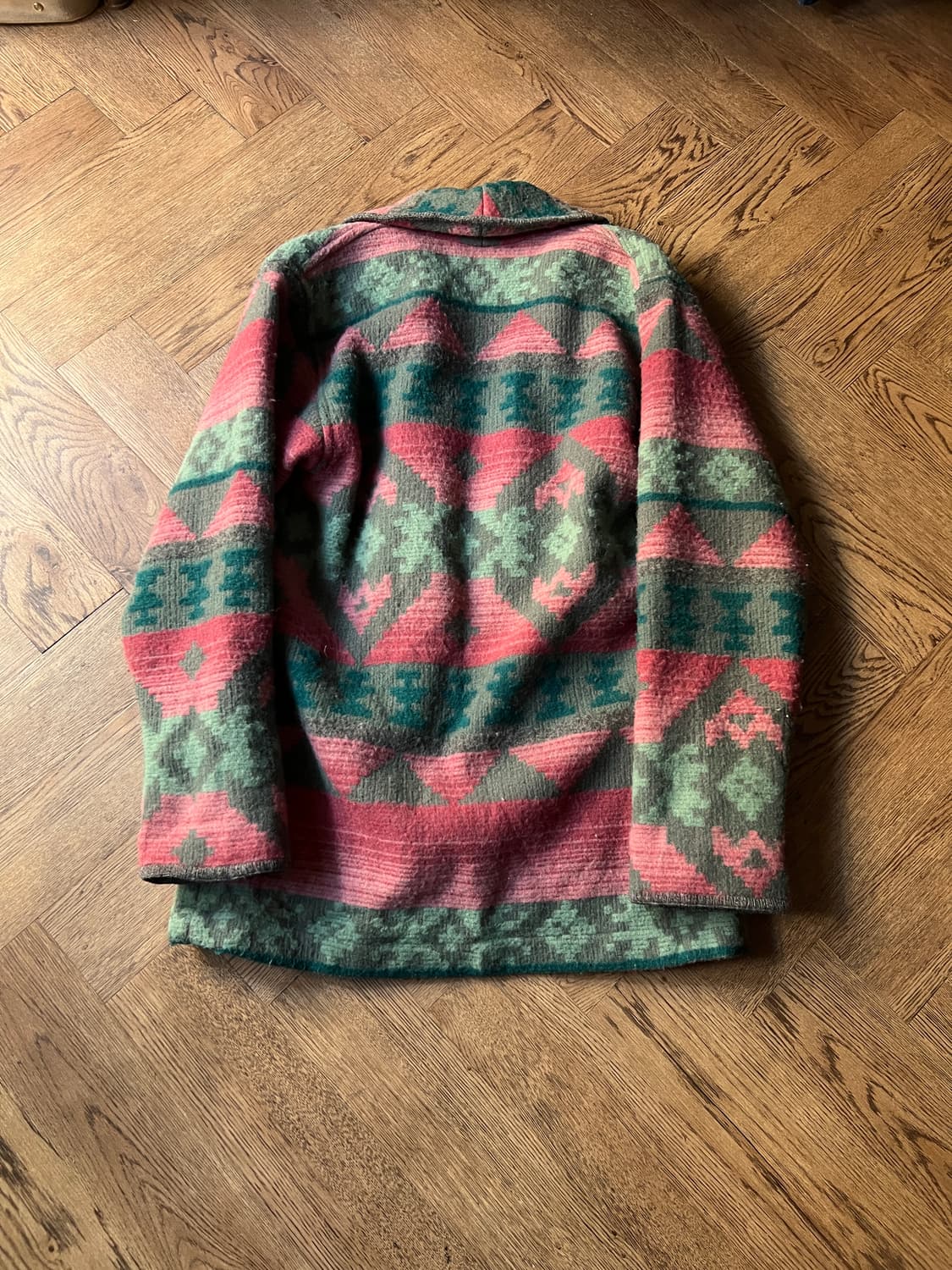 [S]90's 에디바우어 아즈텍 울 코트 상품이미지8