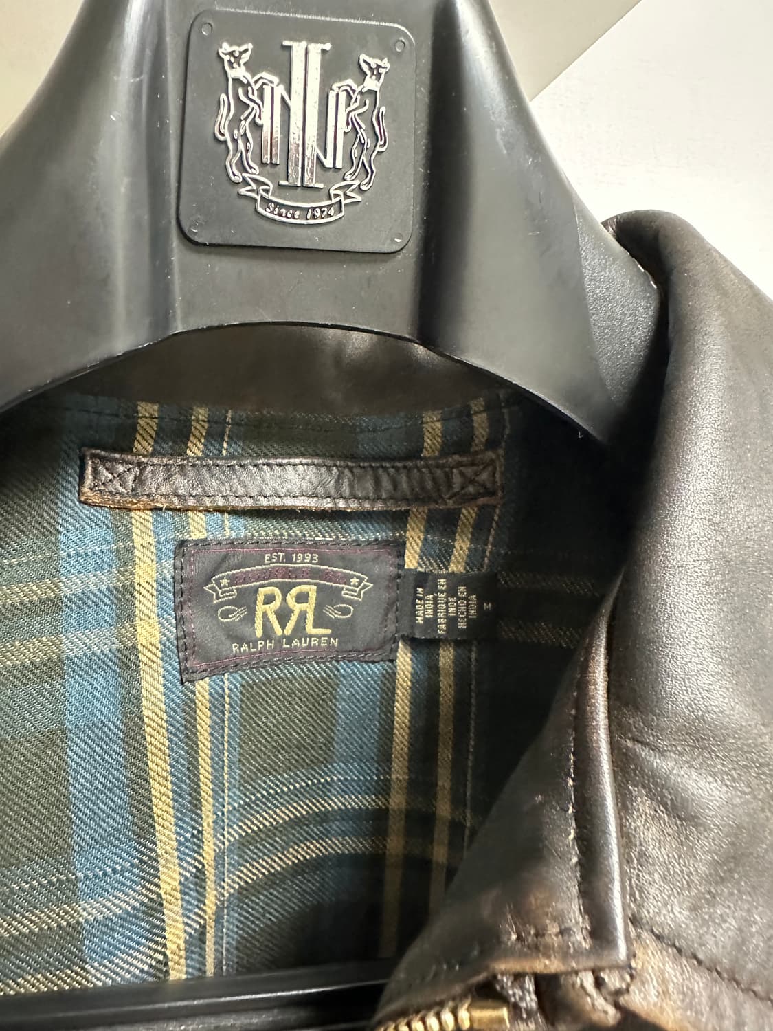 (새상품)RRL 뉴스보이 레더자켓 M 상품이미지4