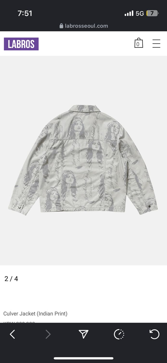 라브로스 자켓 새상품  상품이미지2