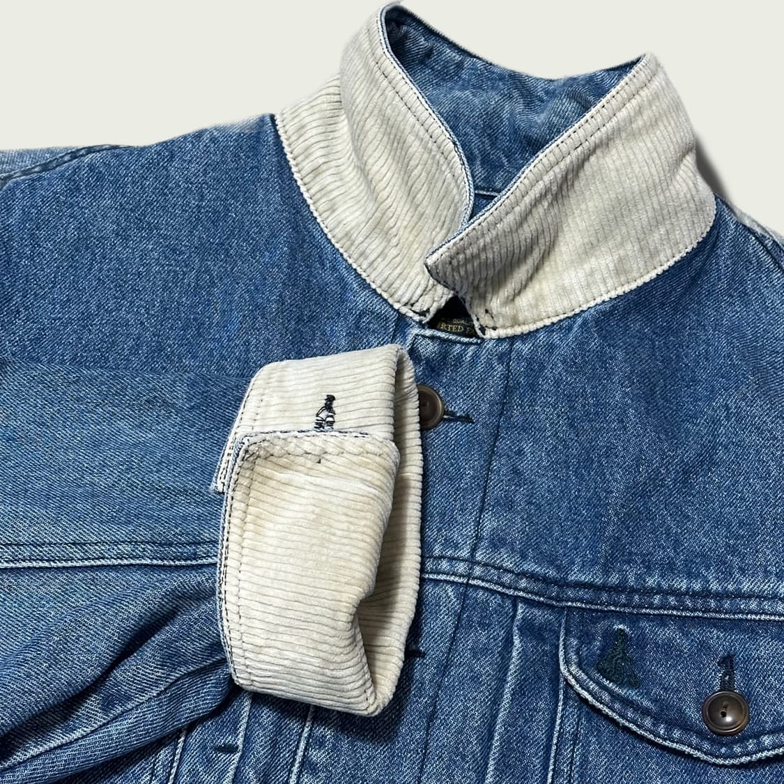 90's 빈폴 덩가리 데님 자켓 상품이미지4