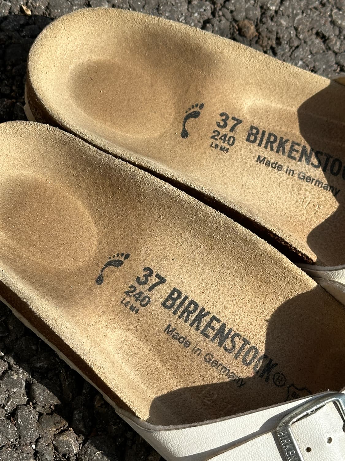 [240] 버켄스탁 마드리드 화이트 샌들 37 상품이미지4