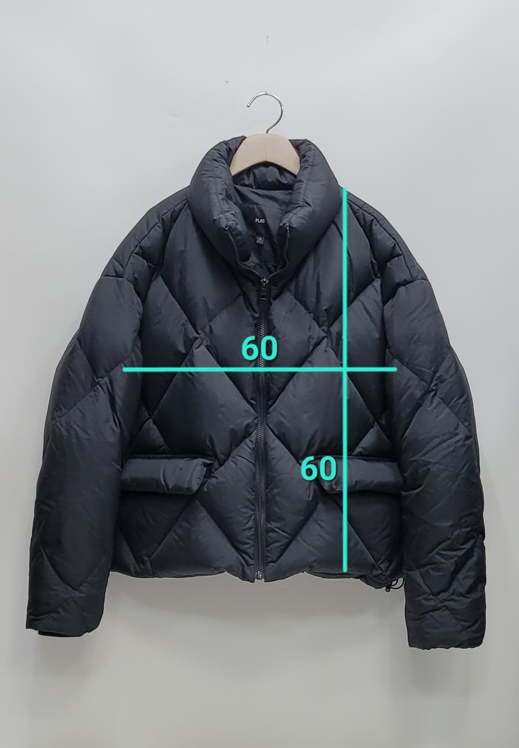 PLAC 21FW 플랙 퀼팅 다운 숏 패딩 / 여 FREE 블랙
 상품이미지10