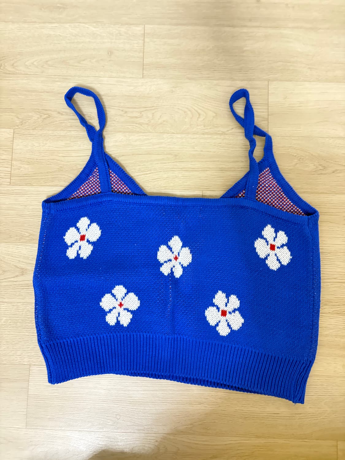 시야주 코튼플라워 자카드 뷔스티에 블루 상품이미지5