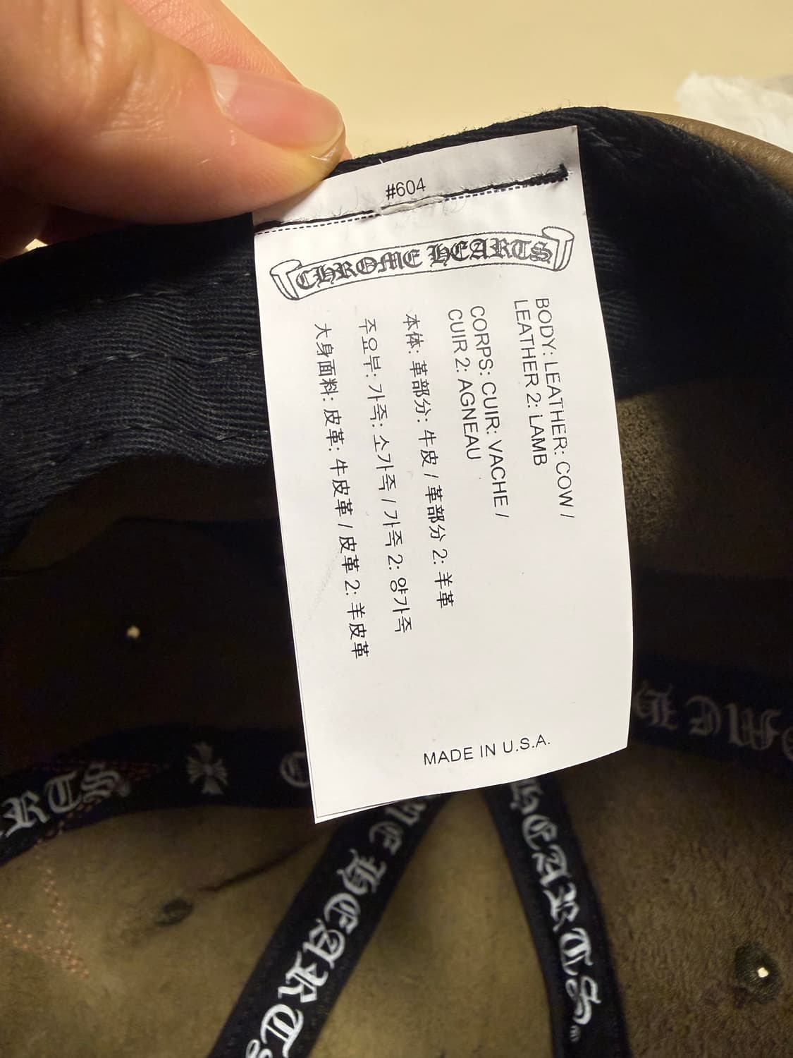 크롬하츠 레더 스타참, 건슬링어 모자 상품이미지8