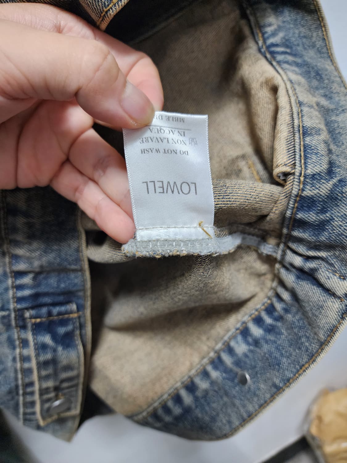 로웰 데미지 오버핏 트러커자켓 상품이미지6