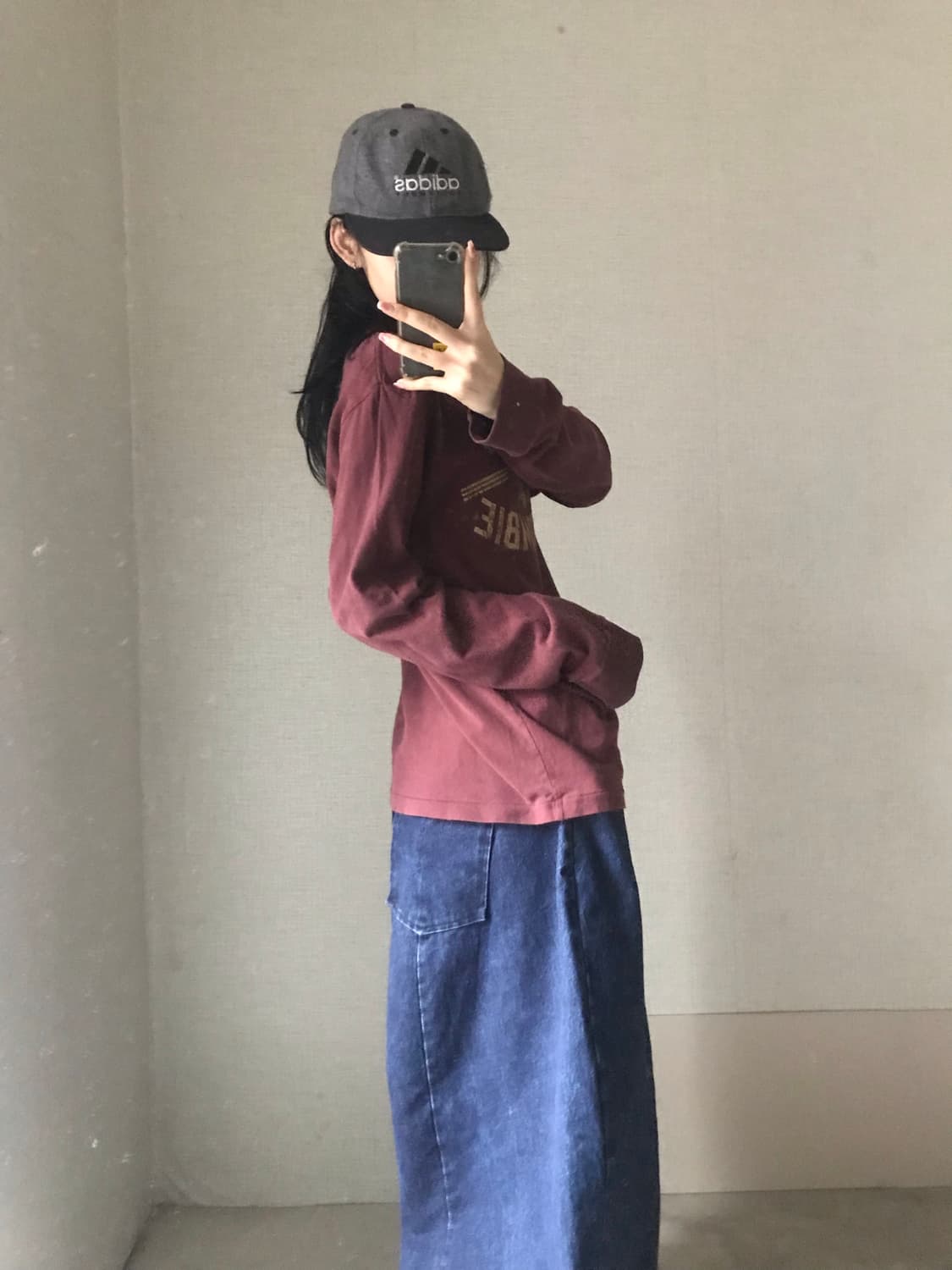 아베크롬비 버건디 롱슬리브 상품이미지3