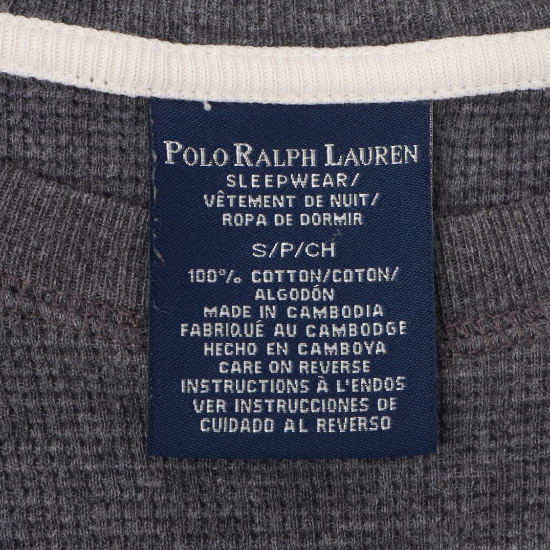 폴로 랄프로렌 챠콜 그레이 와플 롱슬리브 상품이미지8