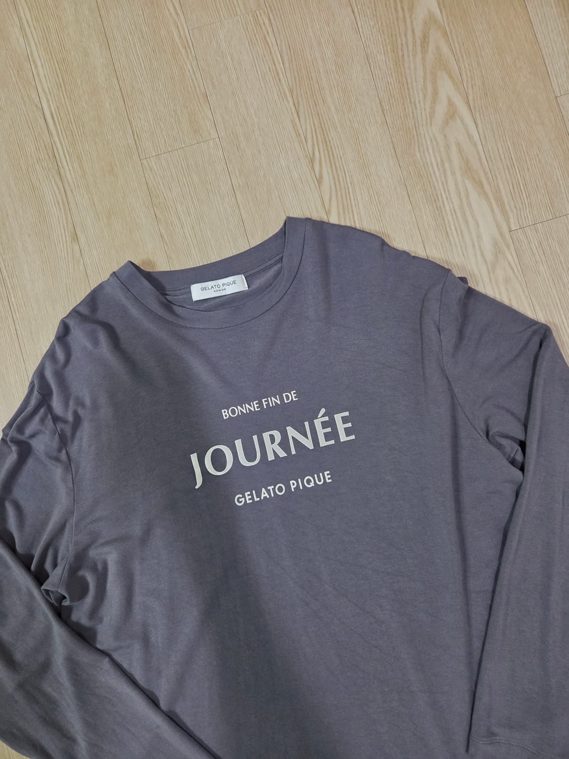 GELATO PIQUE 그레이 롱 슬리브 티셔츠 상품이미지2