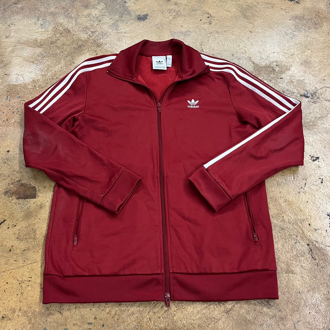 아디다스 버건디 베켄바우어 투웨이 져지 트랙탑 상품이미지2