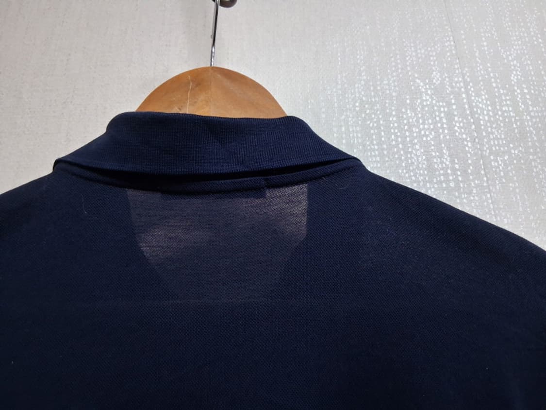 BALLY 발리 남성 반팔 카라티 네이비 실켓 곰보바닥 105 상품이미지5