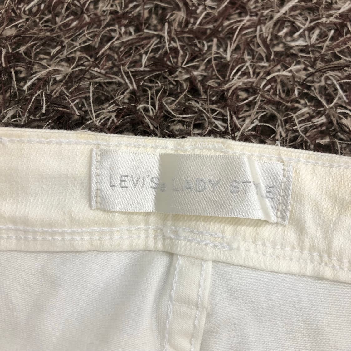 리바이스 부츠컷 화이트 데님 팬츠 상품이미지7