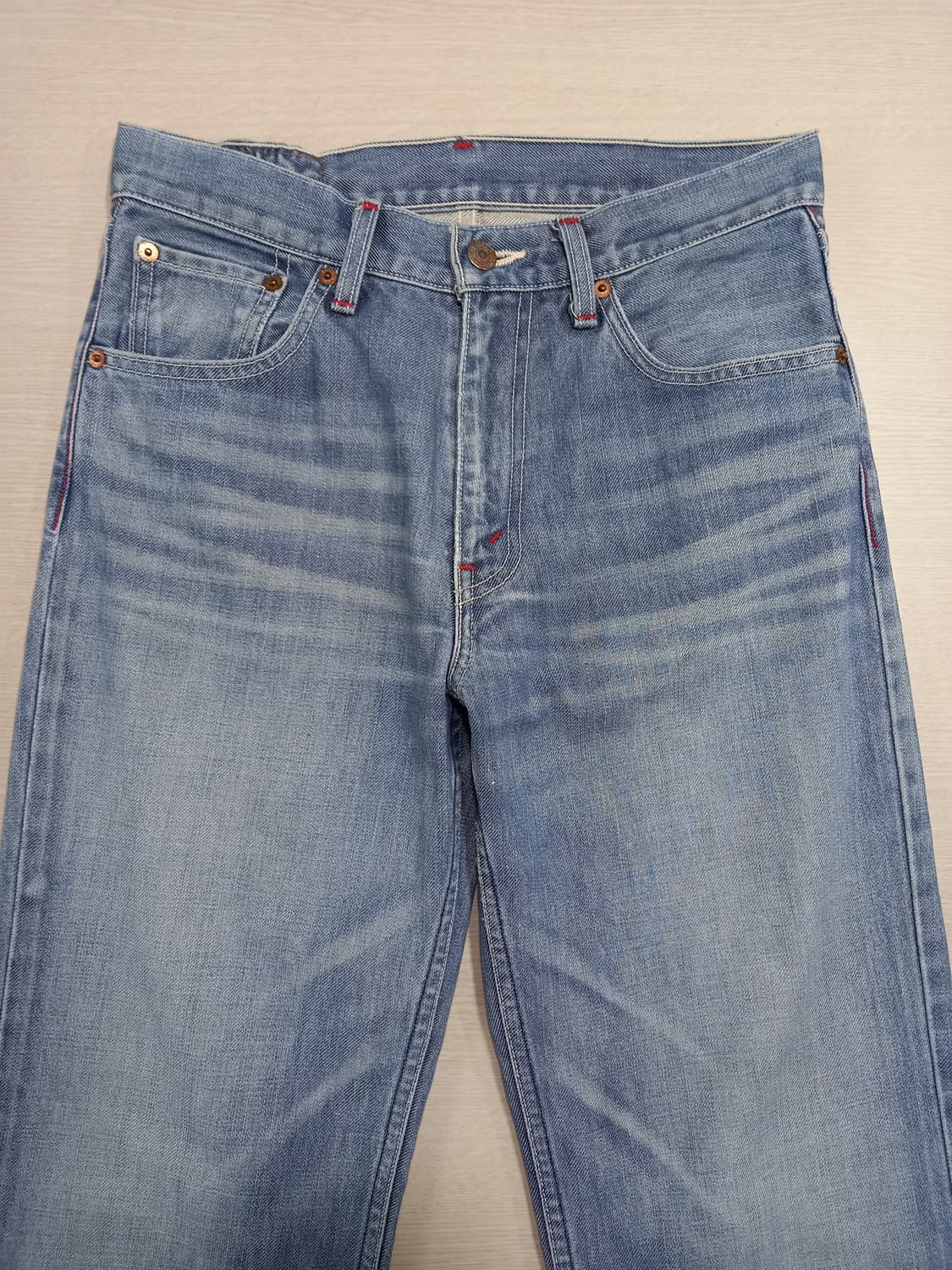 28 05's 리바이스502 워싱 일자진 연청 28-902 상품이미지3