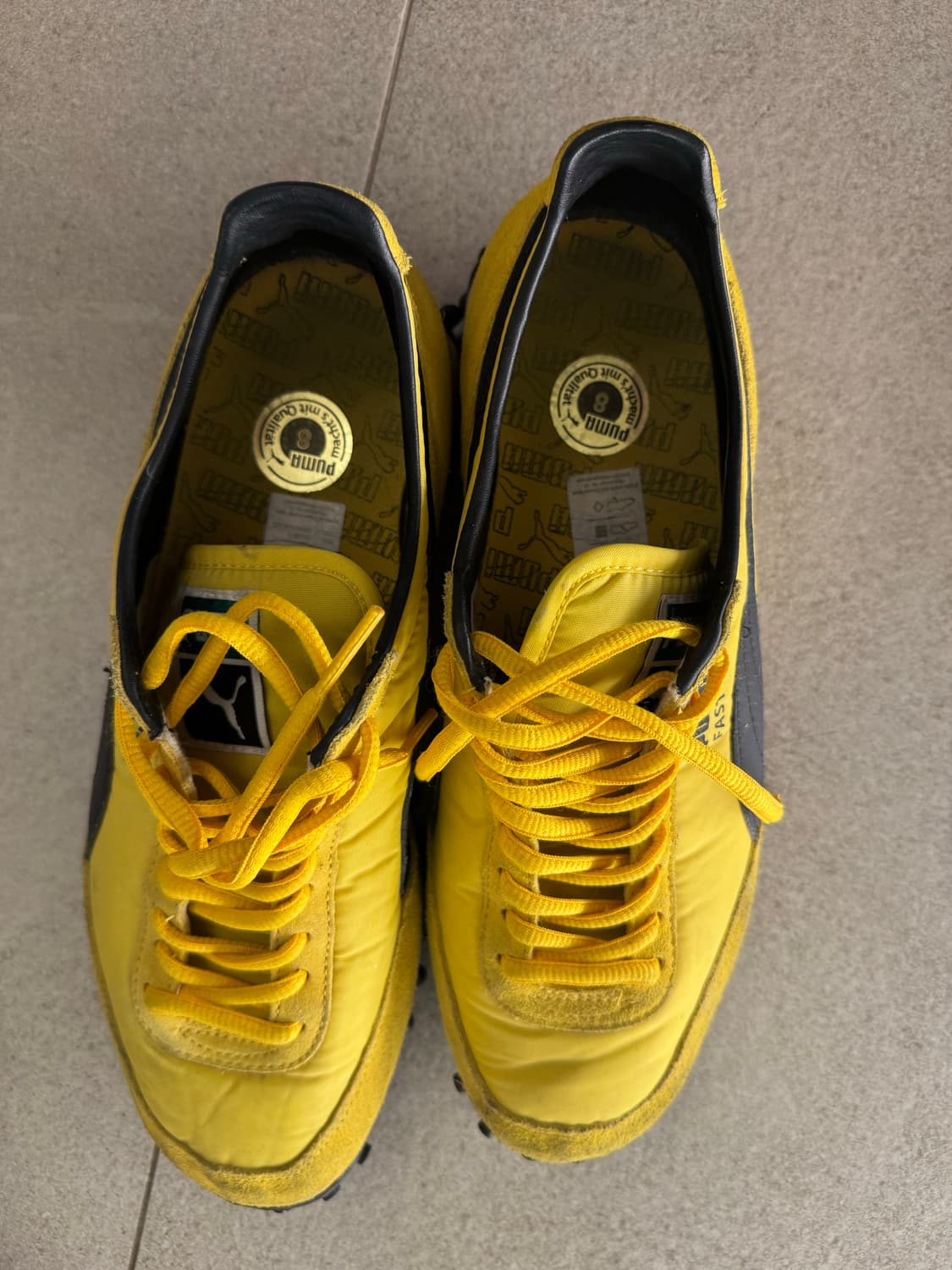 푸마 패스트 라이더 노란색 운동화 상품이미지4