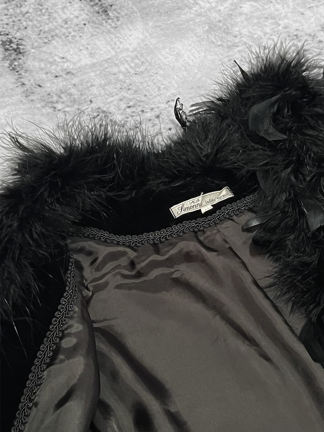 (simonne)NANAst velvet raven jacket  상품이미지5