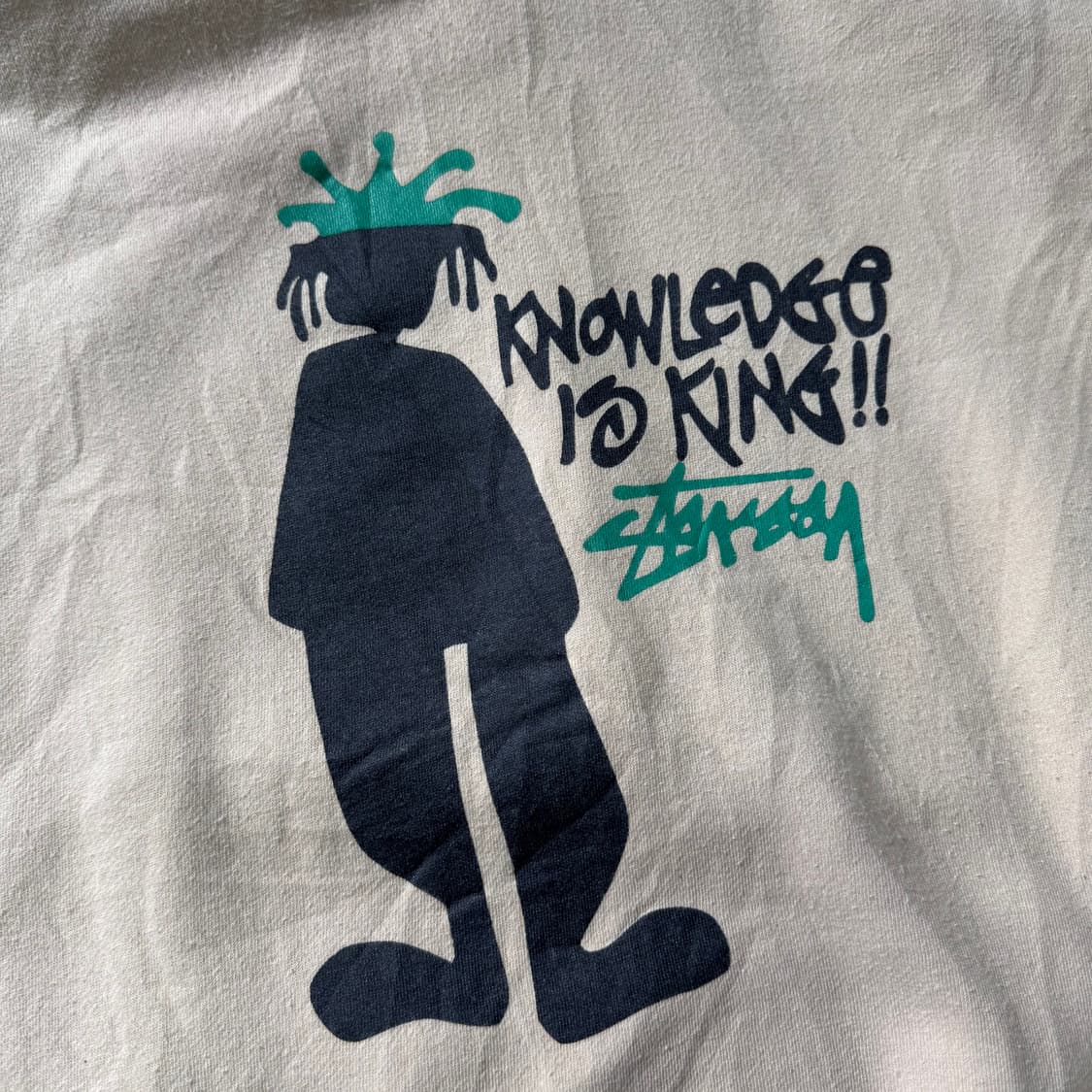 [L] 90s Stussy Knowledge Is King 후드티 상품이미지7