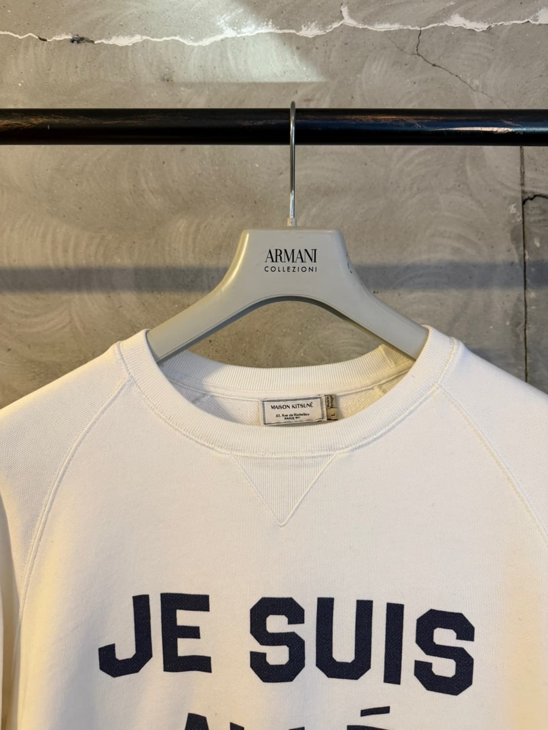 메종키츠네 레터링 맨투맨 100~103 상품이미지3