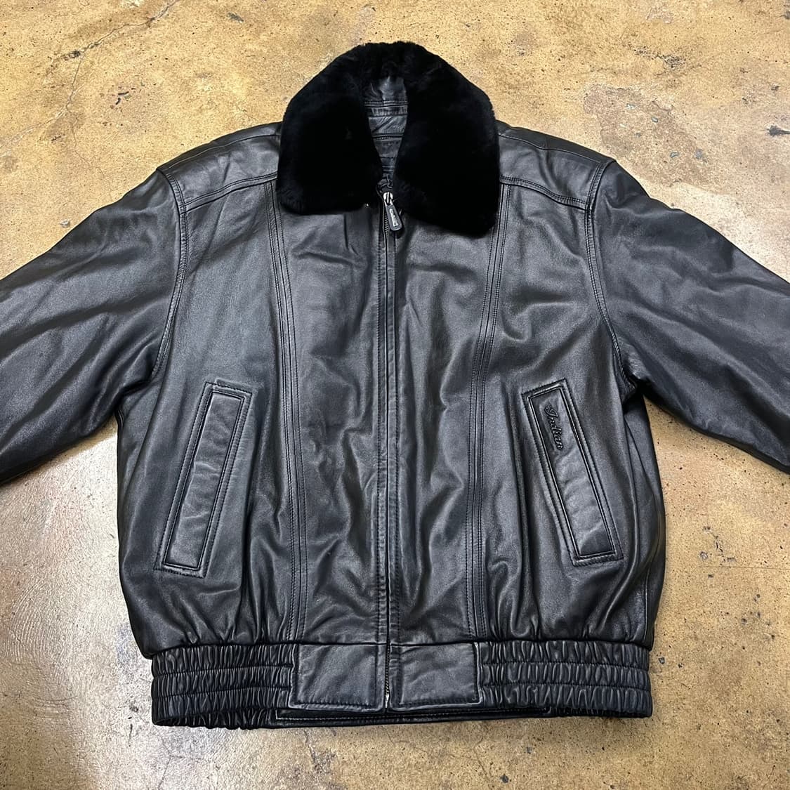 [정품/100] 인디안 빈티지 퍼카라 가죽자켓 b16 상품이미지3