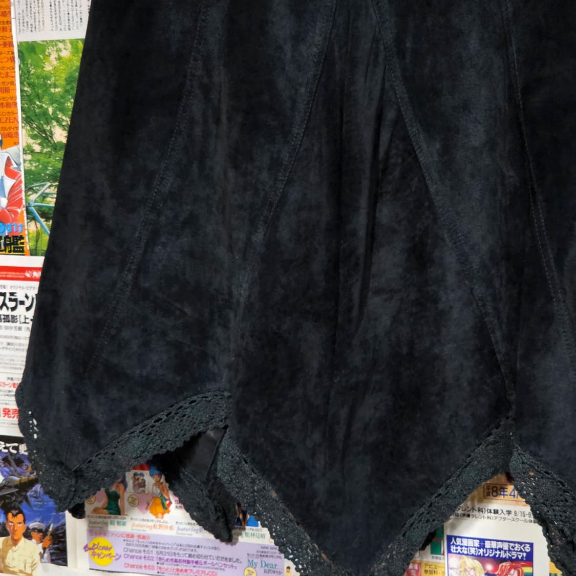 에스닉 그런지 스웨이드 크로쉐 롱스커트 상품이미지7