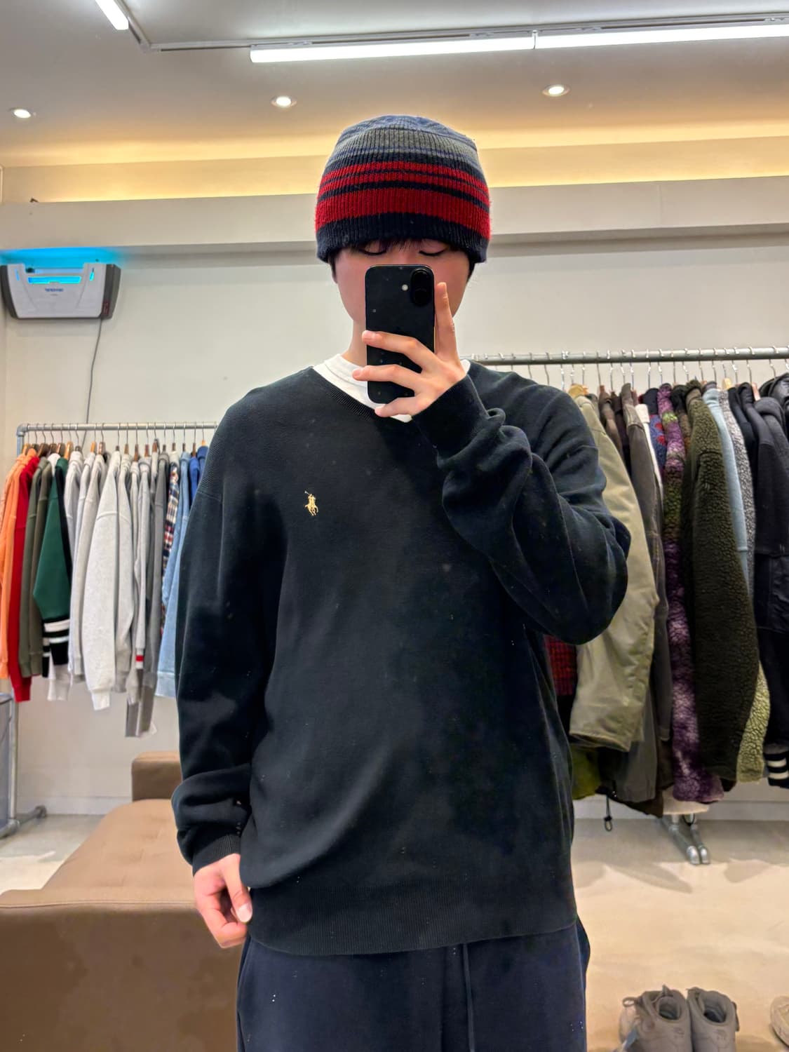 폴로 랄프로렌 피마코튼 브이넥 니트 상품이미지7