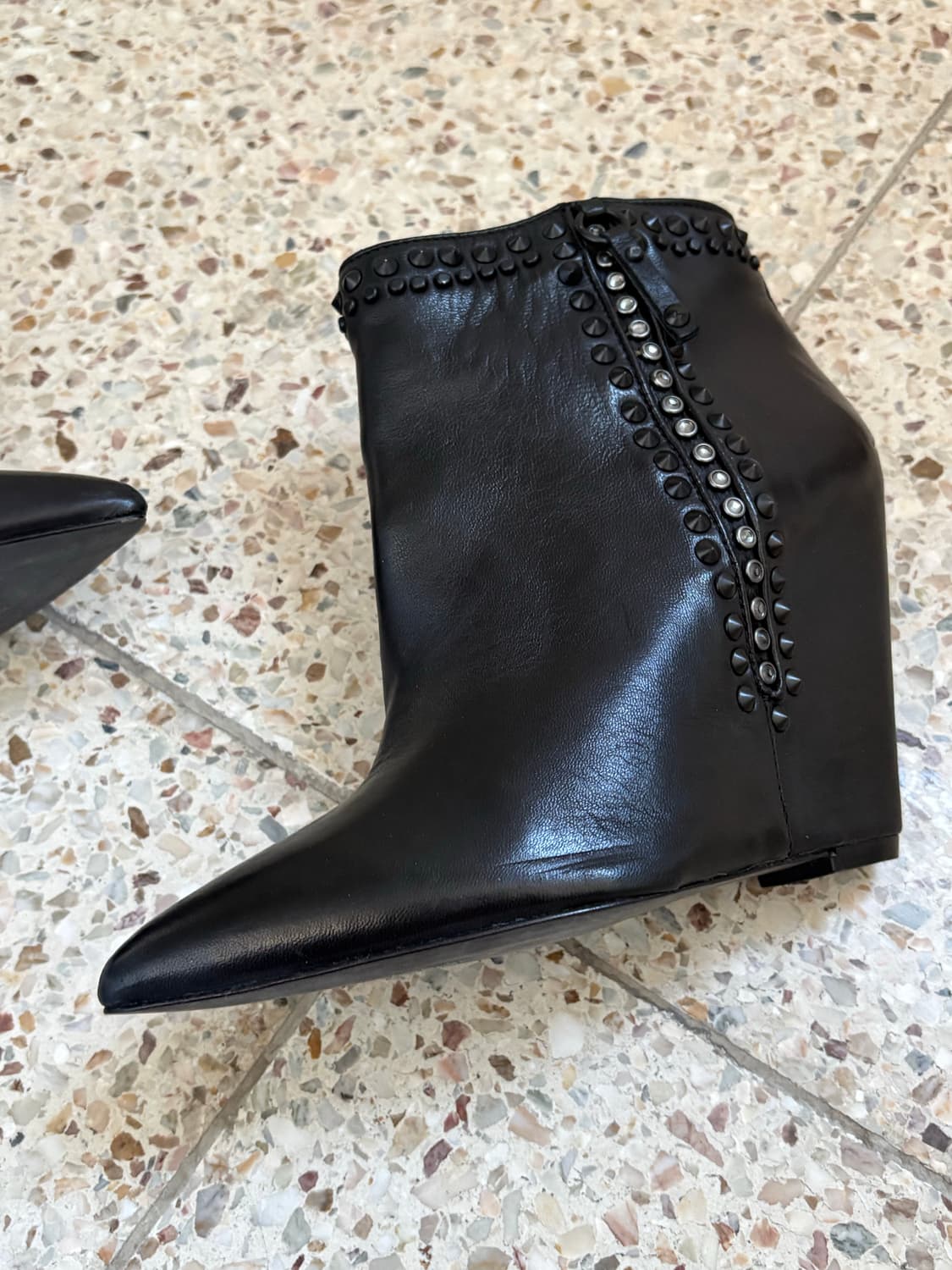 아쉬 레더 미들 부츠힐(37 size) 상품이미지5