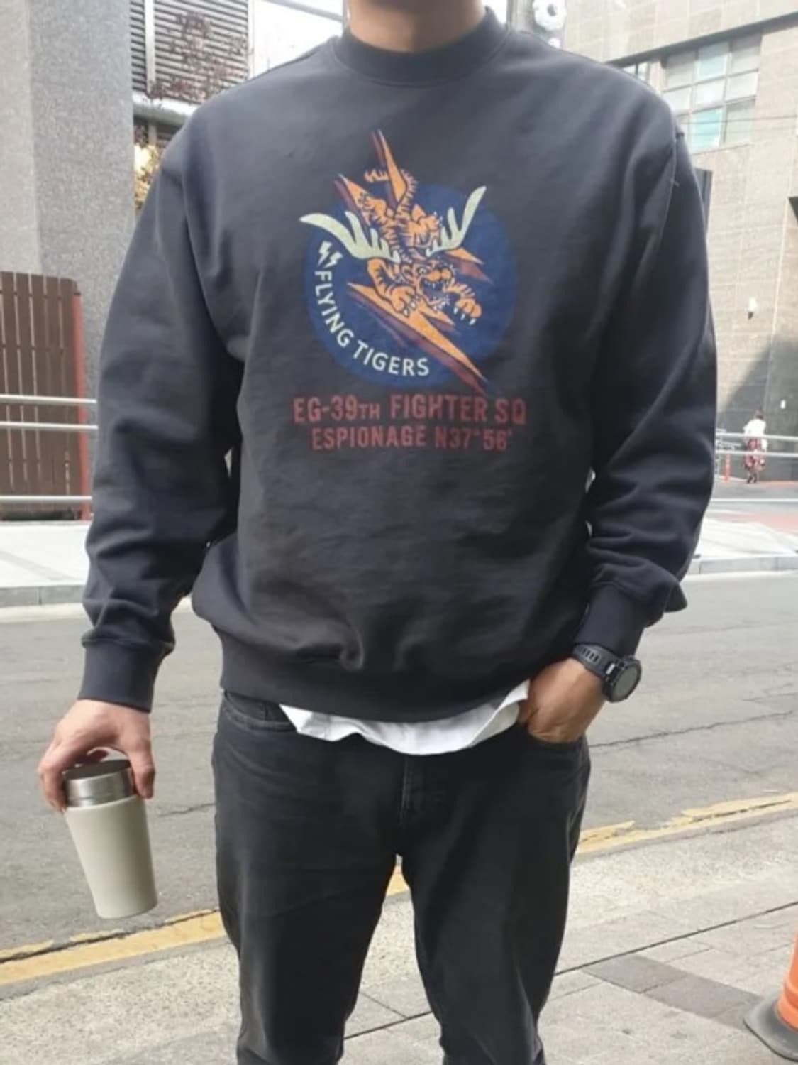 에스피오나지 맨투맨 플라잉타이거 헤비웨이트 (L사이즈/민트급) 실착1분! 상품이미지7