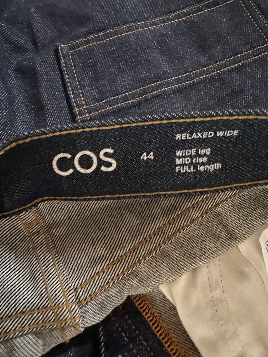 COS 코스 릴렉스드핏 와이드 레그 진 44 상품이미지4