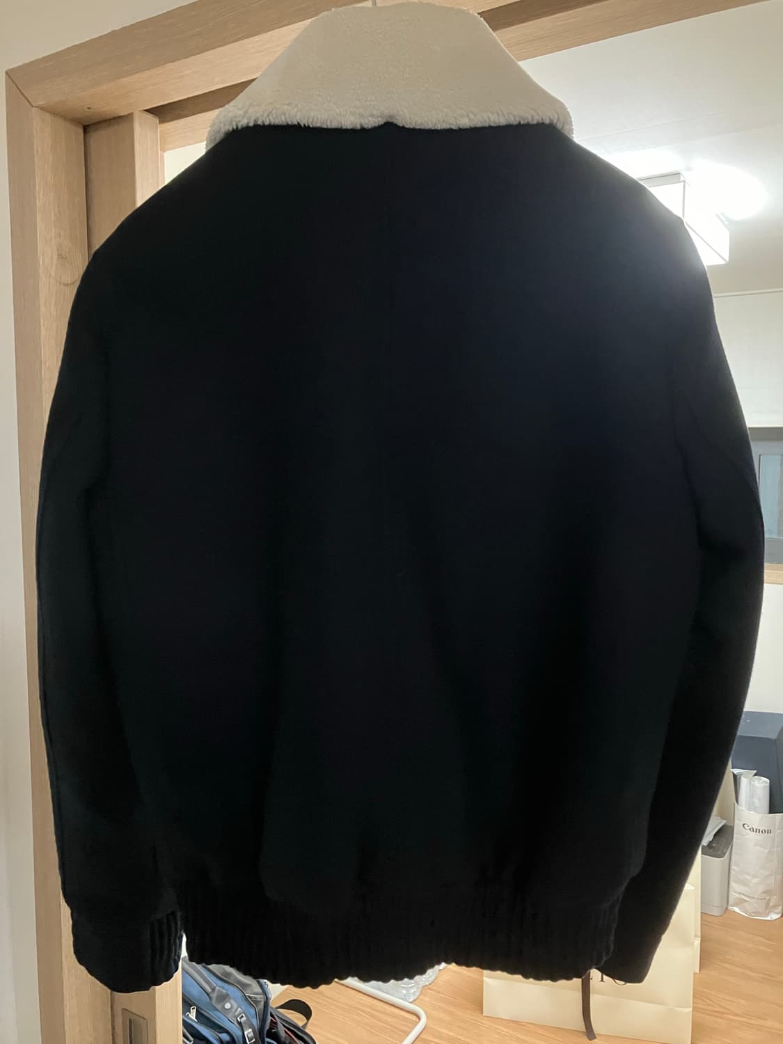 Reiss 네이비 울 블루종 상품이미지2
