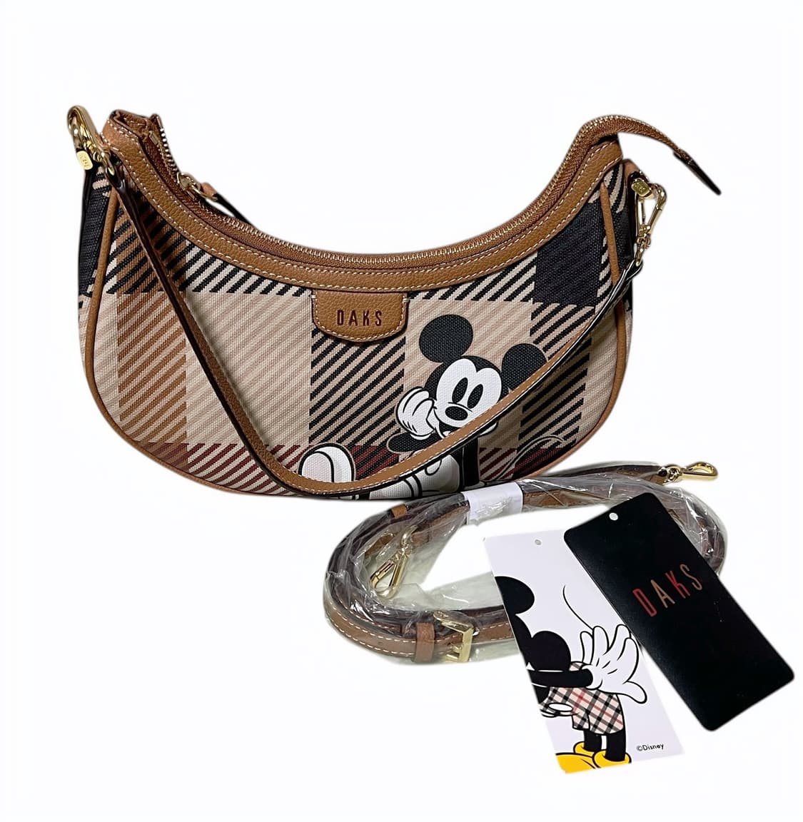 닥스 x 미키마우스  DAKS × Disney 콜라보 미니 숄더백(새상품 상품이미지2
