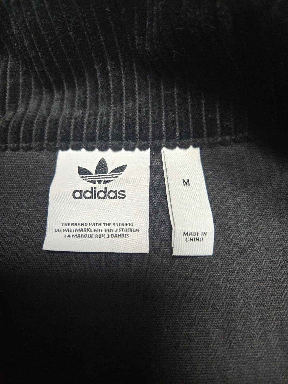 (공용)아디다스 코르듀이 트랙탑 저지 블랙 M 상품이미지5