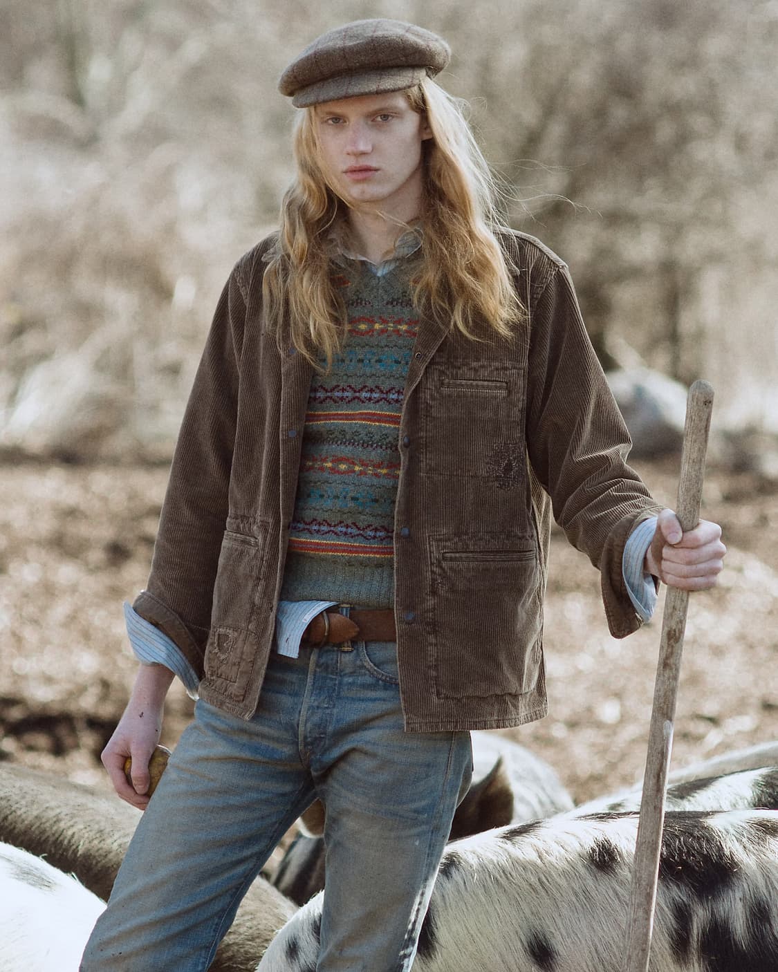 RRL 리페어 코듀로이 오버셔츠 상품이미지6