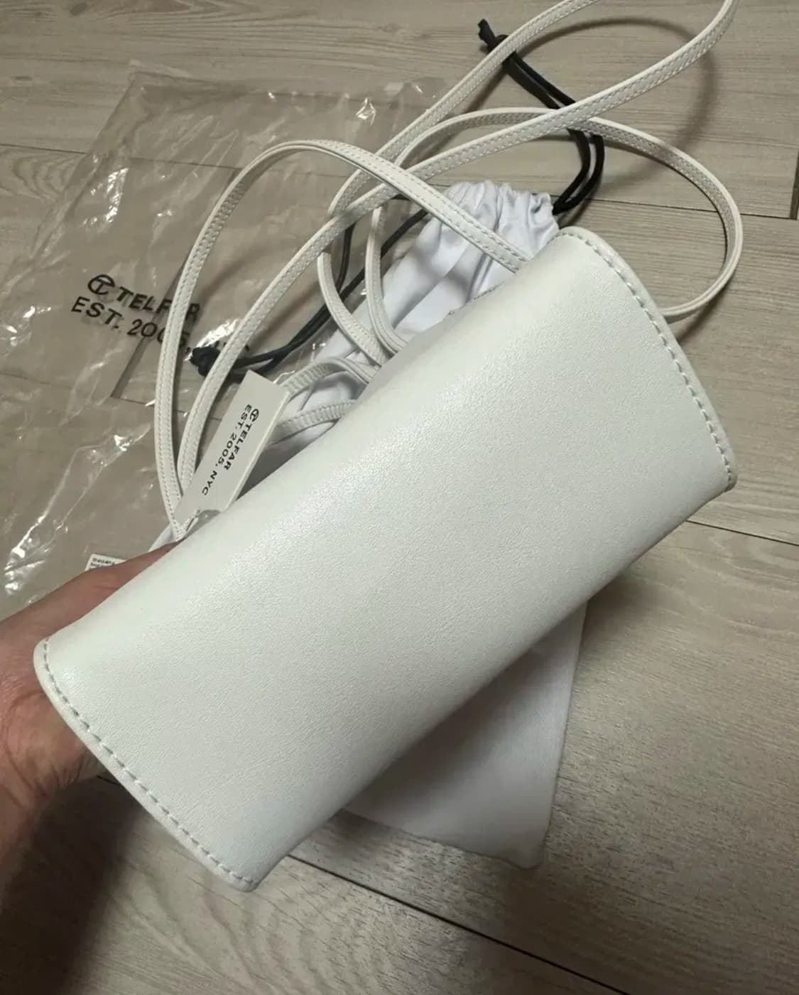 정품인증가능) 텔파 화이트 스몰 Telfar Small Shopping 상품이미지4