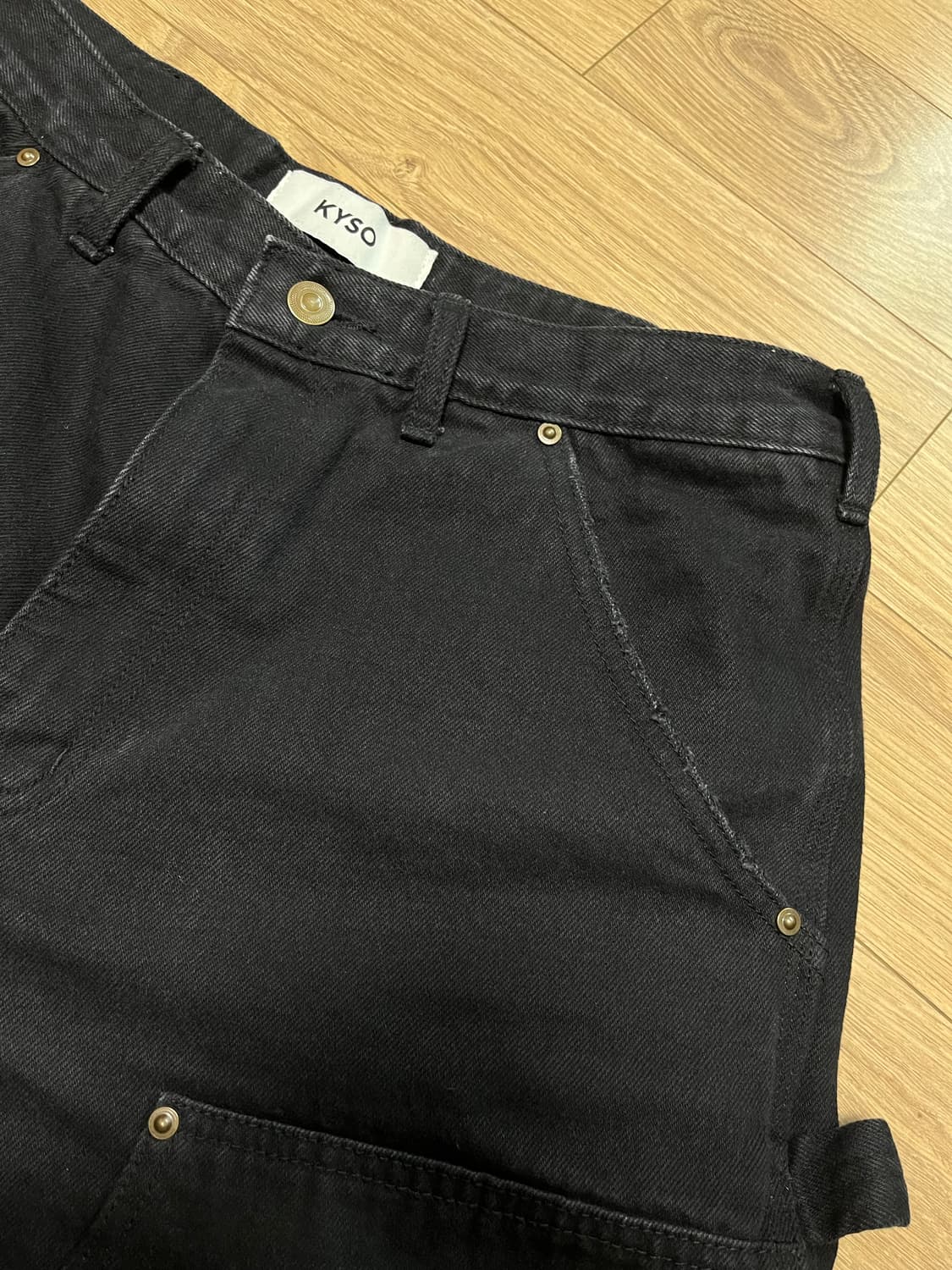 카이소 웨스턴 더블니 데님팬츠 상품이미지3