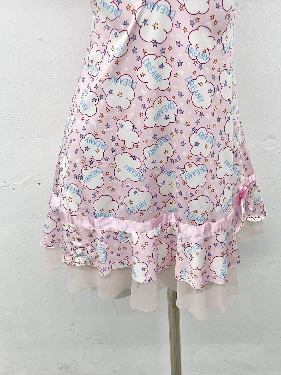 키치 패턴 프릴 슬립 상품이미지3