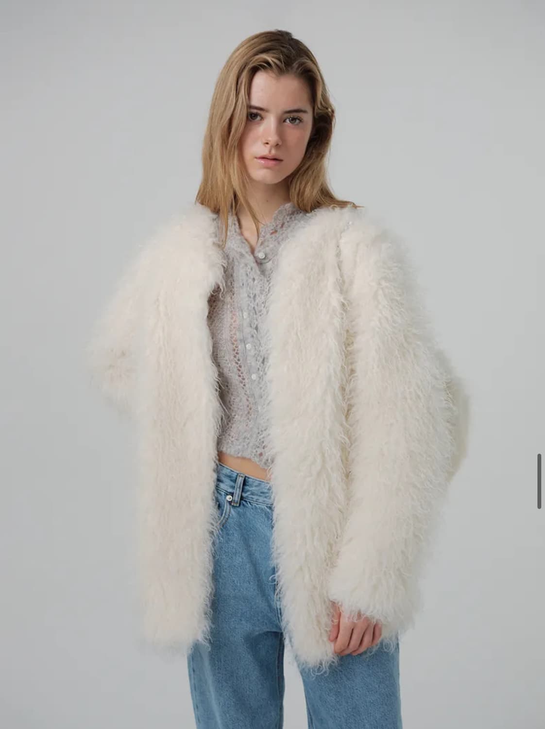 새 상품) 더바넷 퍼 Rove Hairy Long Fur Jacket 상품이미지6