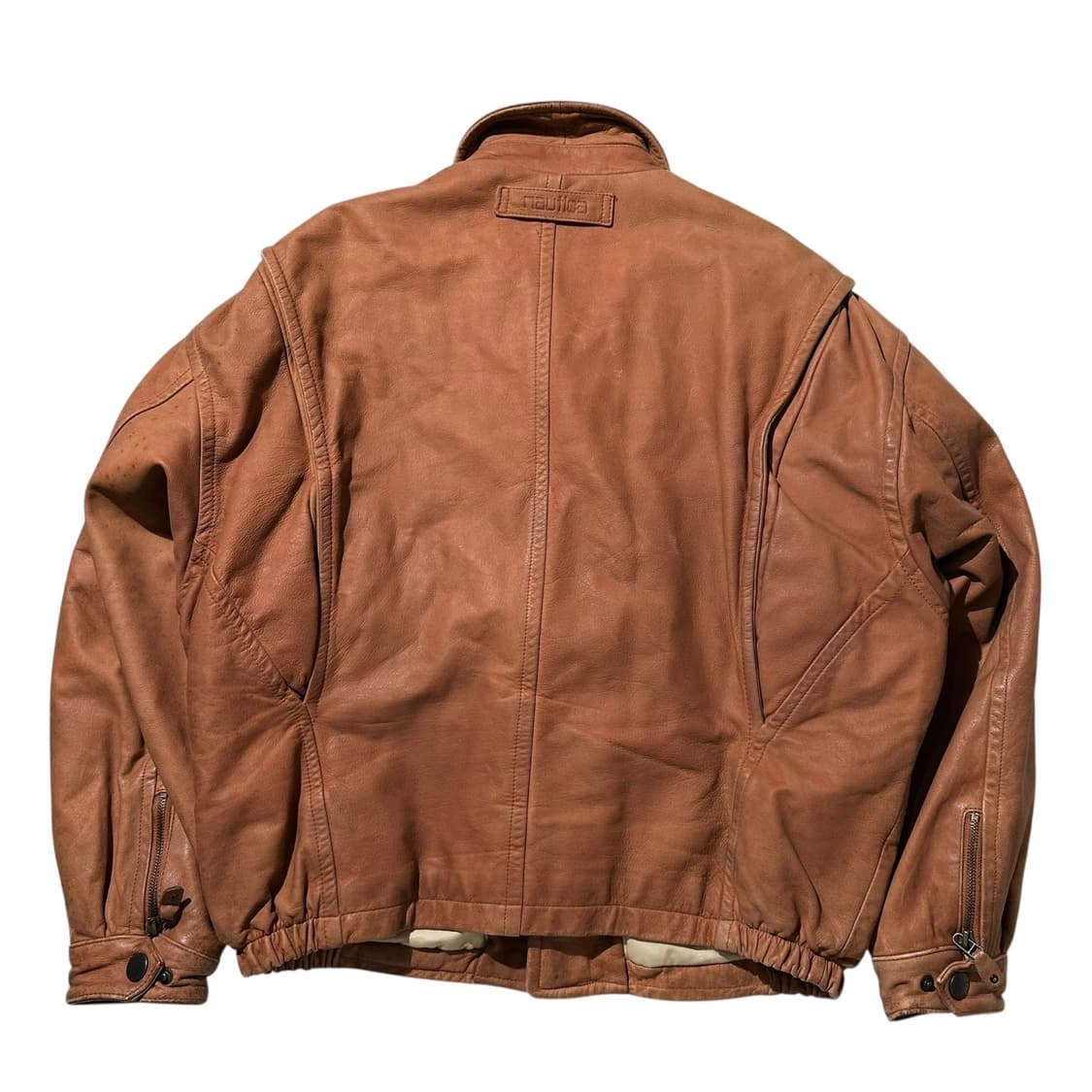 노티카 90‘s 카우레더 A-2 플라이트 봄버 자켓 상품이미지2