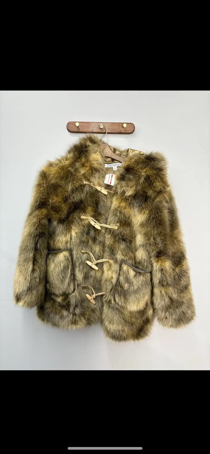 파르티멘토우먼 후디드더플 퍼 코트 믹스 브라운 H1554 상품이미지2