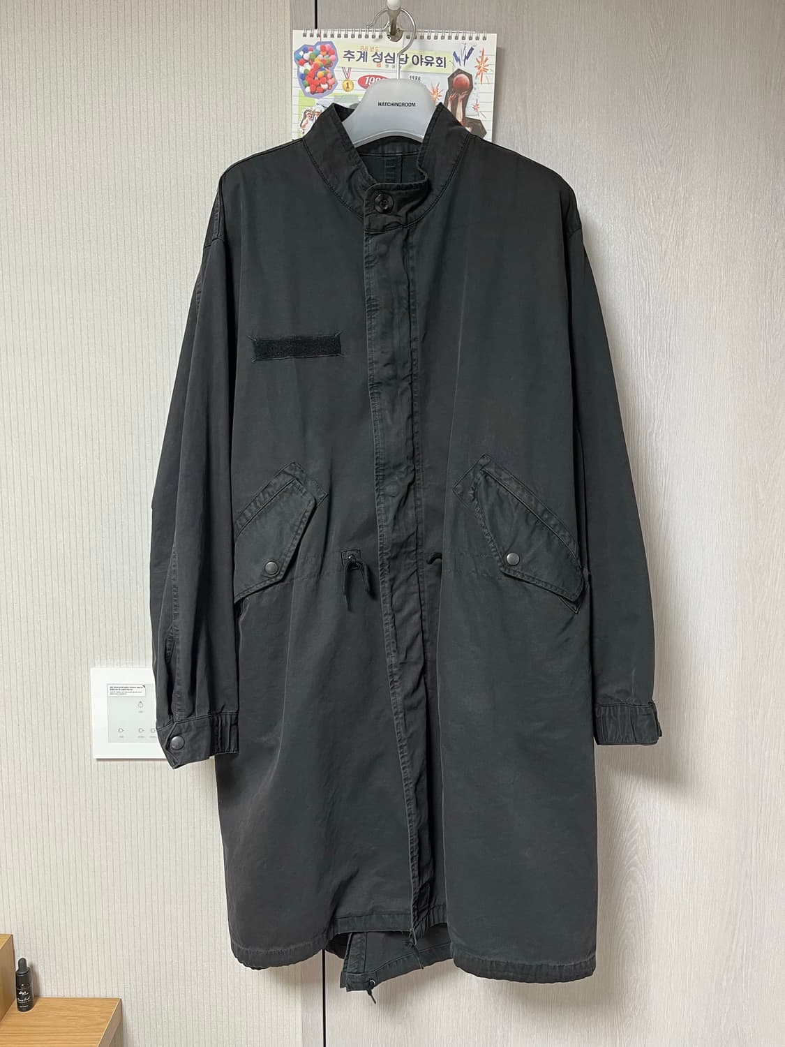  Mods Parka Over Dyed Blue Charcoal 상품이미지3