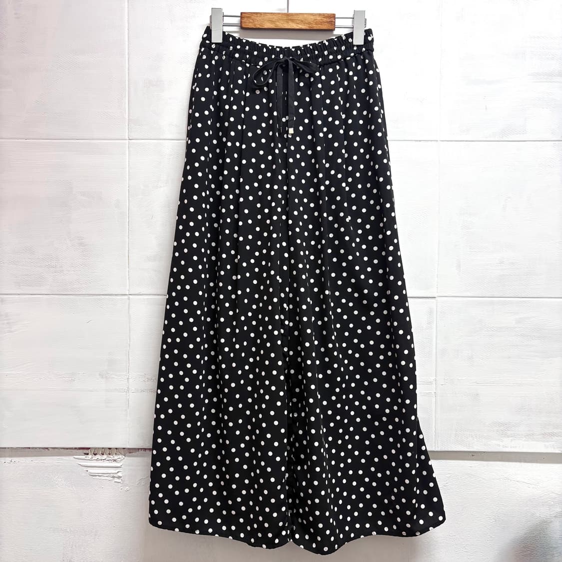 alicia PAGEBOY 블랙 도트 와이드 팬츠 F JPN 상품이미지1