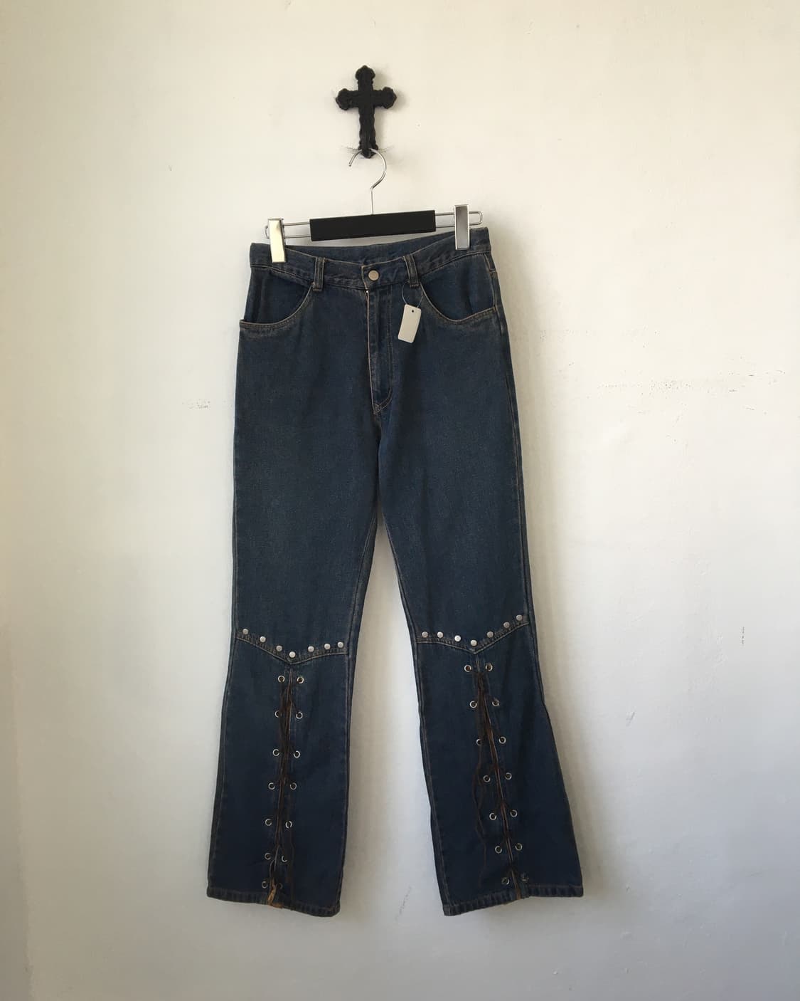 Lace up point denim pants 상품이미지2