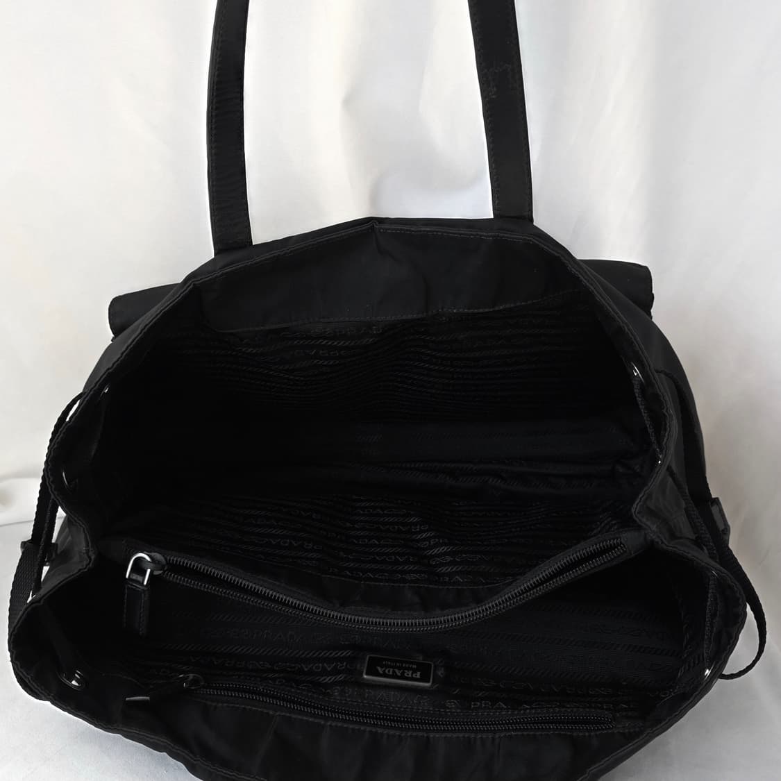 [정품 PRADA] 프라다 투포켓 나일론 쇼퍼백 숄더백 상품이미지9