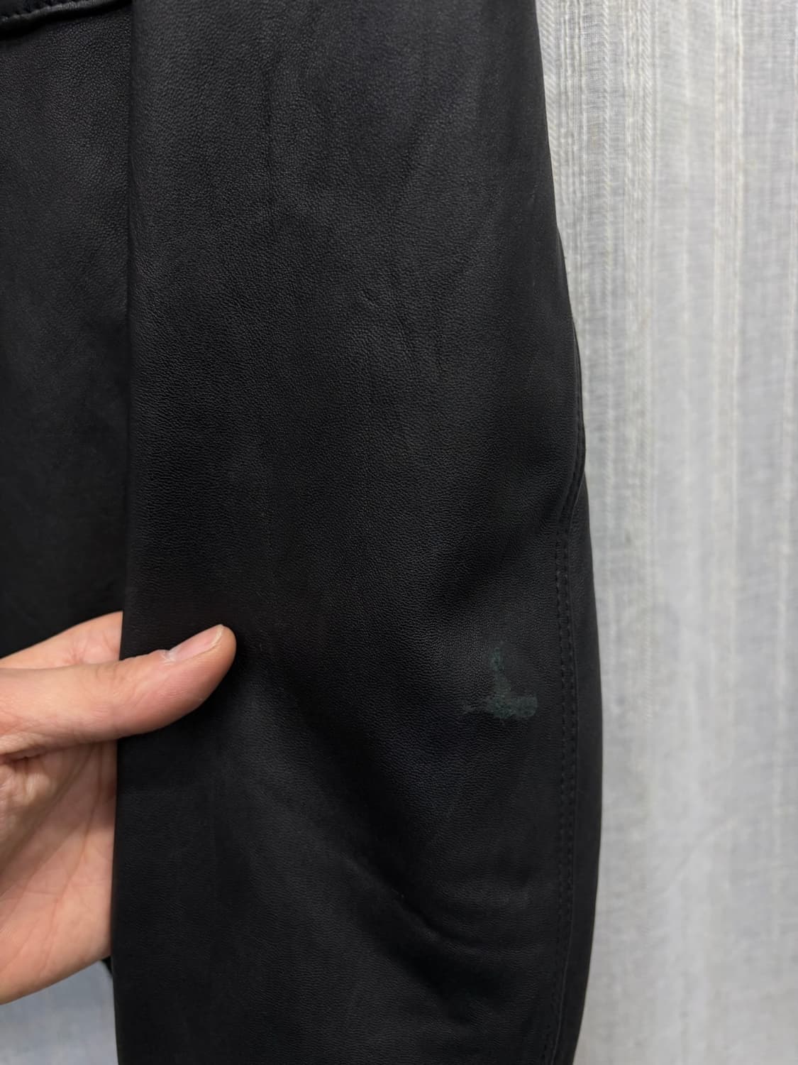 리바이스 블랙 레더 트러커 봄버 가죽 재킷 Levi’s 상품이미지6